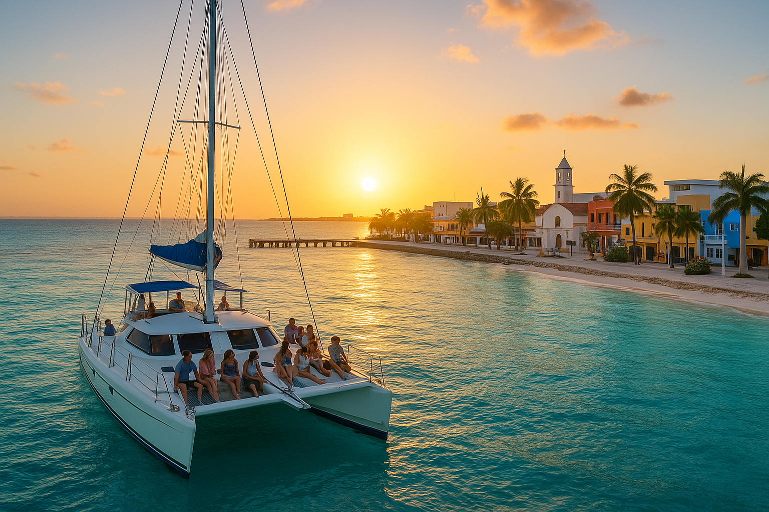 Isla Mujeres sunset cruise: Playa Norte Evening Guide