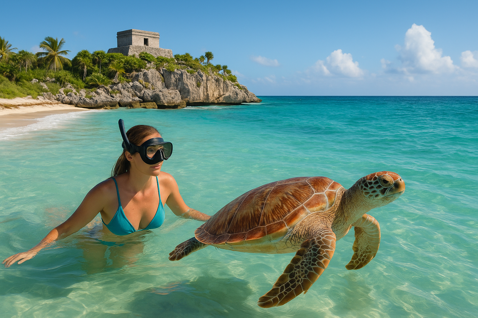 Tulum turtle tour: Tulum Ruins and Akumal Snorkeling Guide
