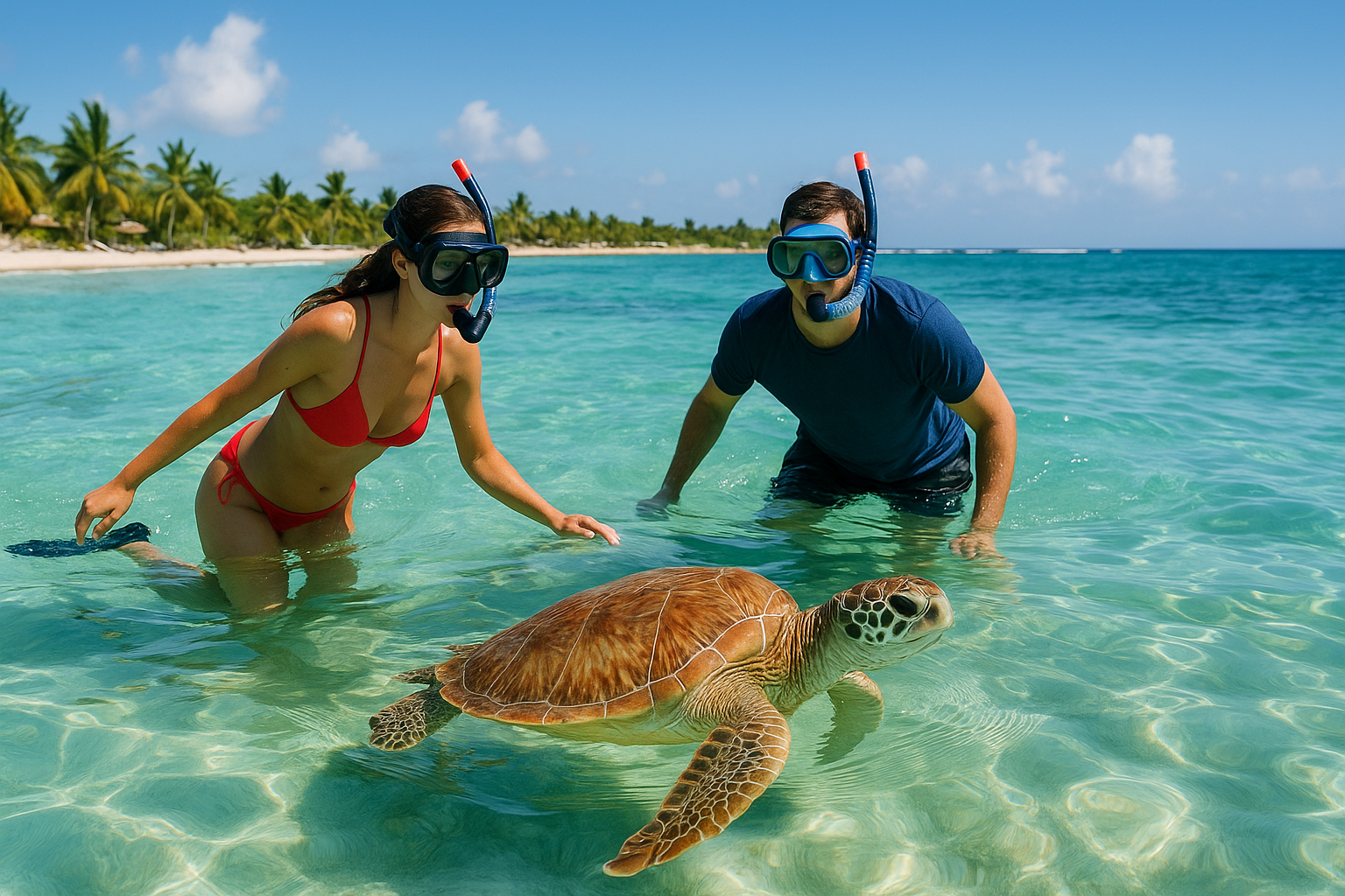 Akumal turtle tour: Turtle Adventure snorkeling from Cancun