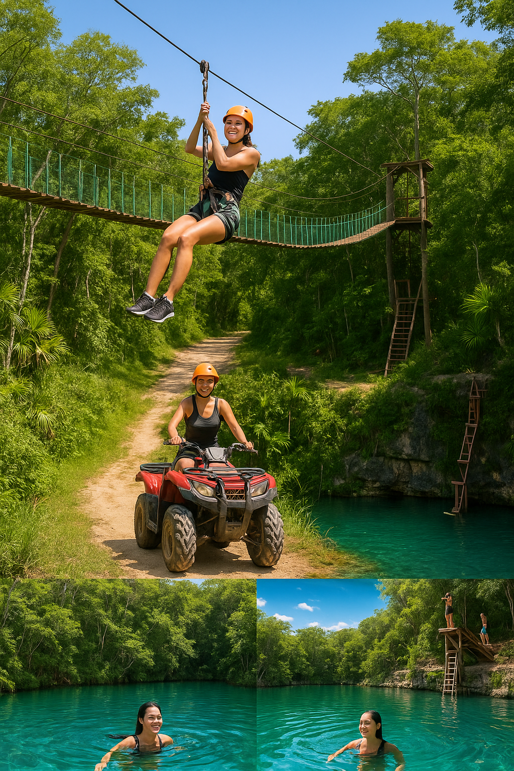 Cancun ATV cenote tour: Ziplines, ATVs and Cenote Mojarras Guide