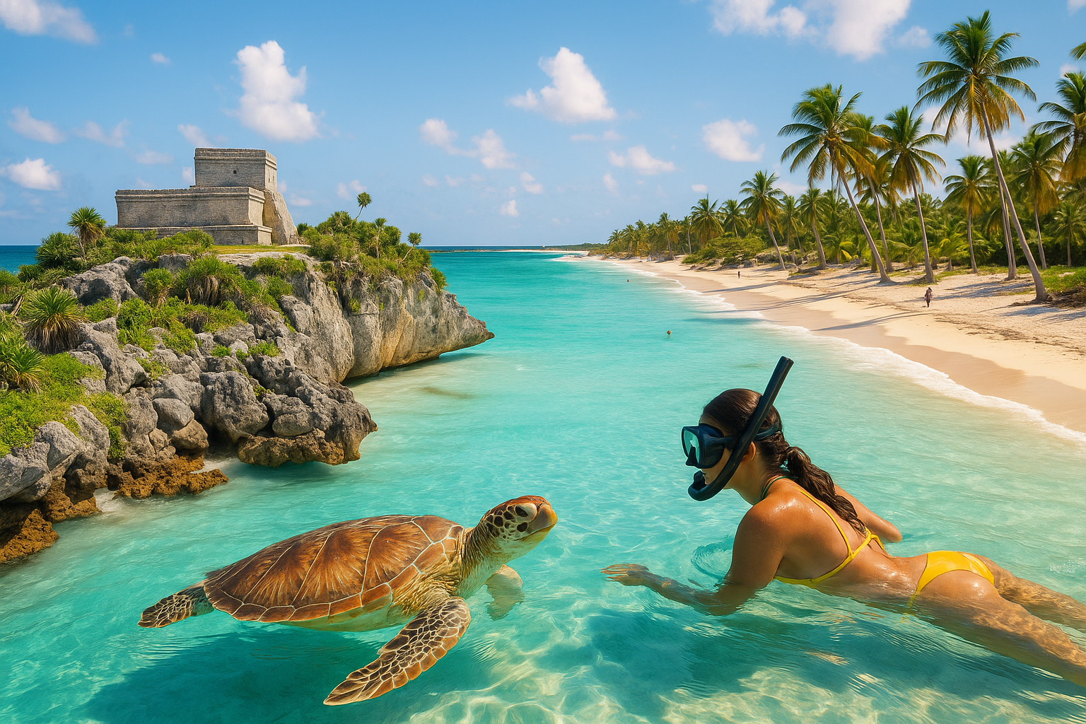 Tulum turtle tour: Tulum Ruins and Akumal Snorkeling Guide