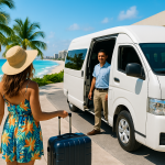 private transportation Cancun airport shuttle for families and groups