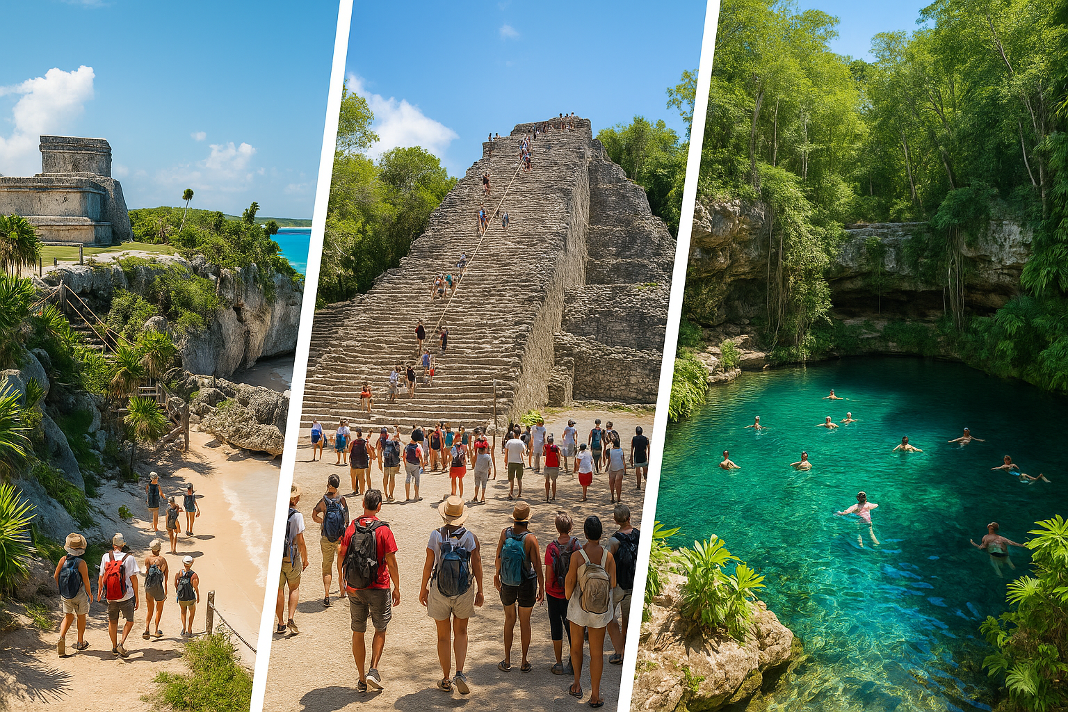 Tulum Coba cenote tour: Ruins, Swimming and Day Trip Itinerary