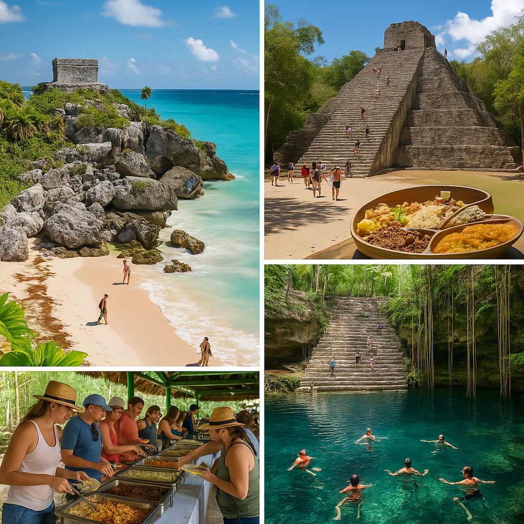 Tulum Coba cenote tour with Mayan ruins and a clear cenote in the Riviera Maya