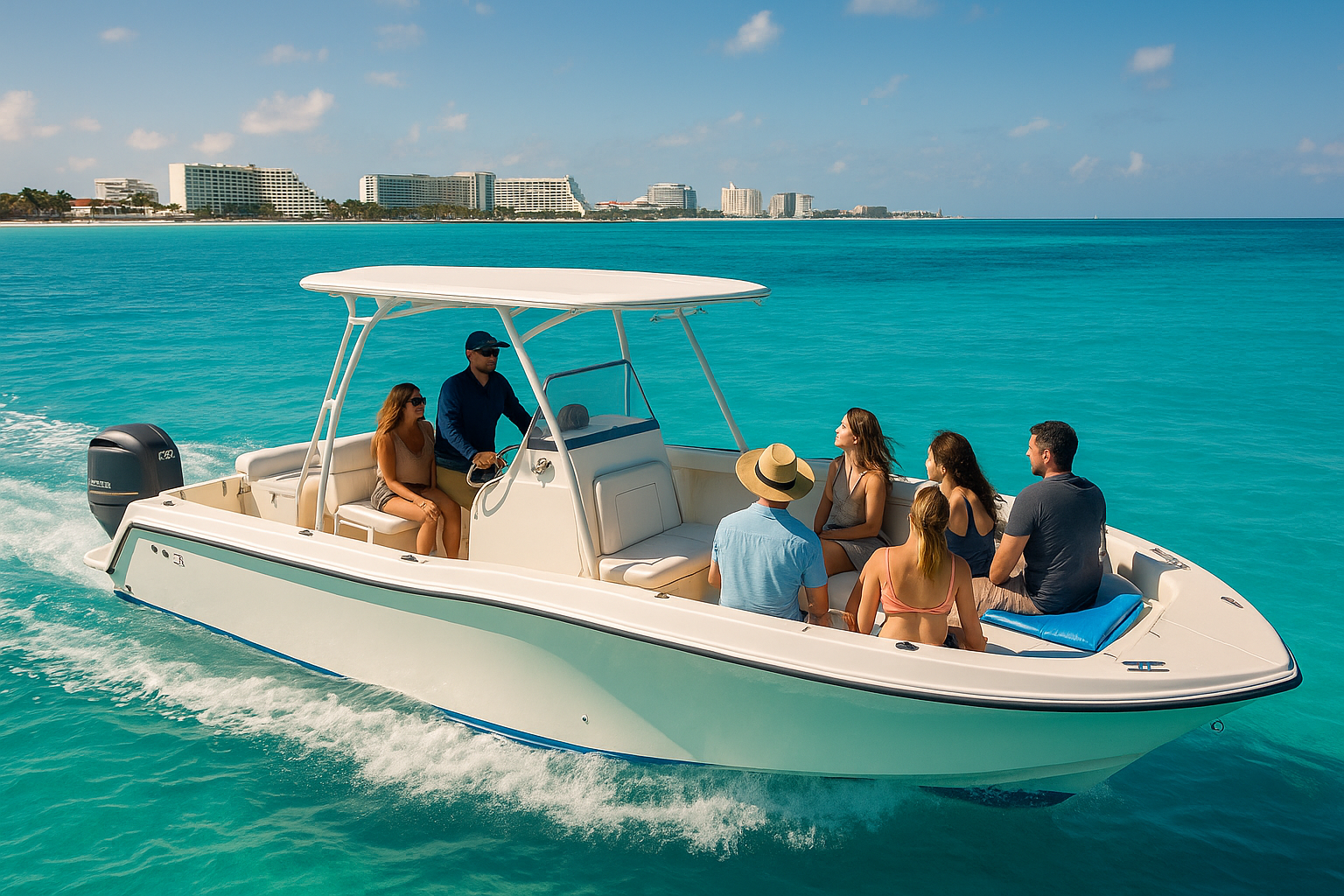 Naveris Cancun boat tour for Premium Small Groups