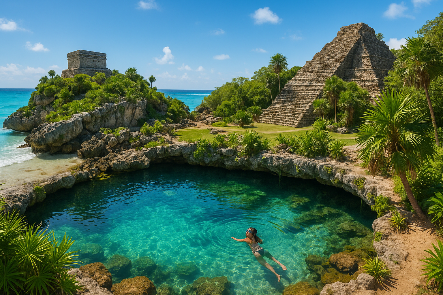 Tulum Coba cenote tour Ruins Day Trip Guide