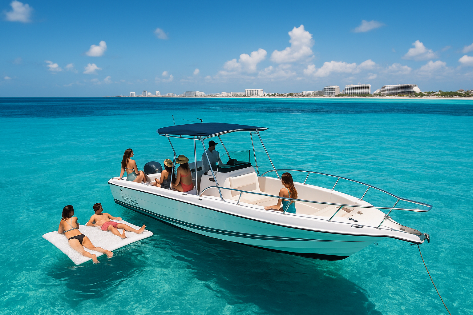 Naveris Cancun boat tour for Premium Small Groups