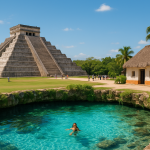 Representative image for Chichen Itza regular tour comparison at Chichen Itza and a cenote setting